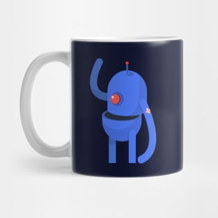 Blue Robot Mug